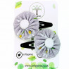 Lilac Daisy Hair Clips