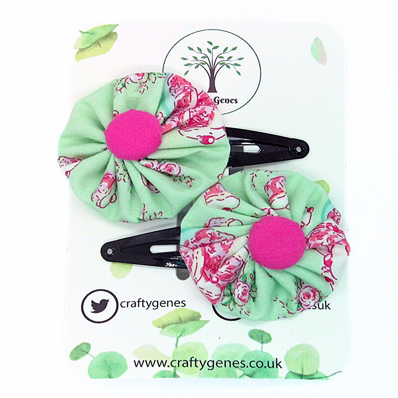 Tea Party Cake Hair Clips