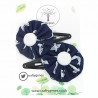 Navy Dolphin Hair Clips