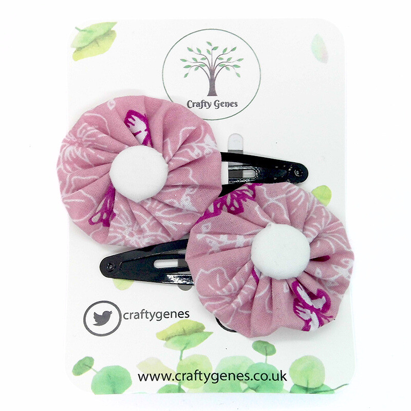 Purple Butterfly Hair Clips