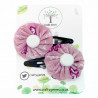 Purple Butterfly Hair Clips