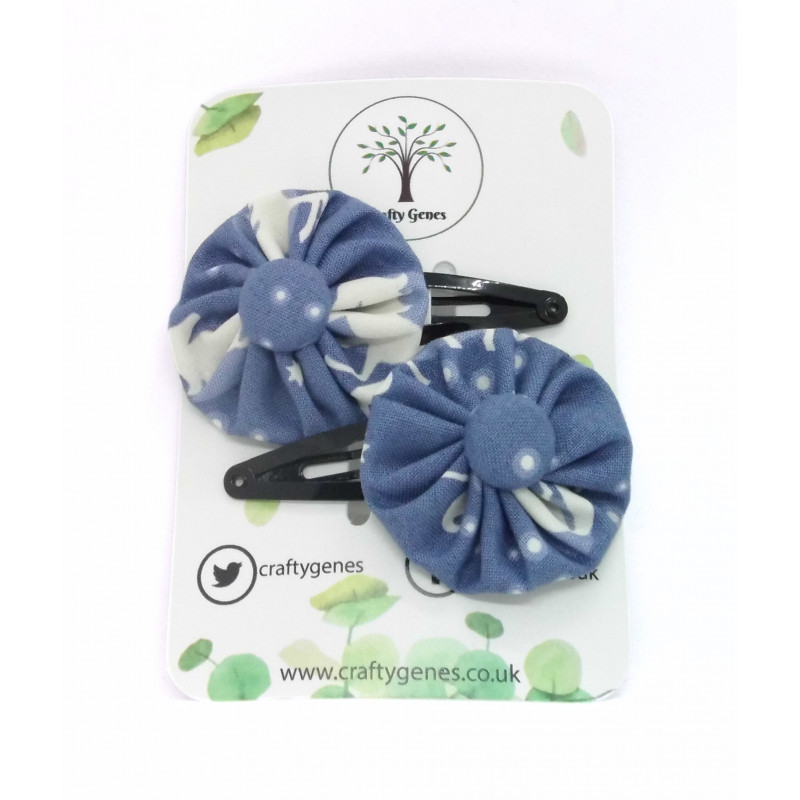 Glow in the Dark - Blue Unicorn Hair Clips