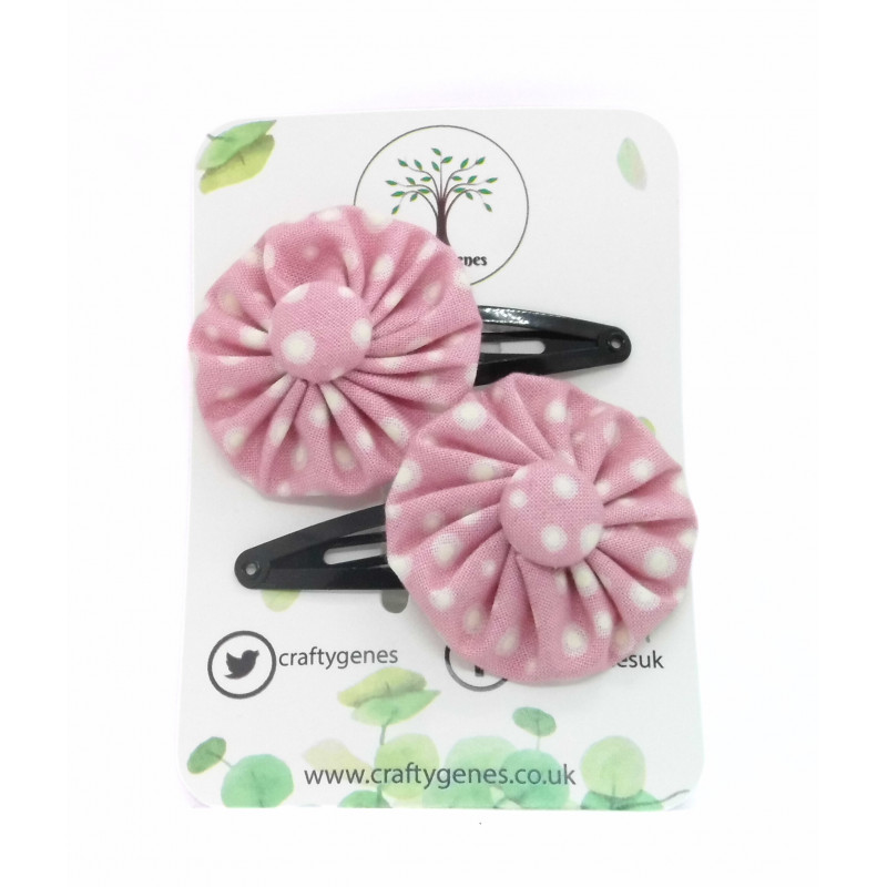 Glow in the Dark - Pink Fairy Dust Hair Clips