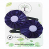 Purple Splat Hair Clips
