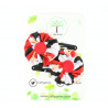 Christmas Hair Clips - Black Santa