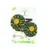 Christmas Hair Clips - Green & Gold
