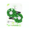Christmas Hair Clips - Green & White
