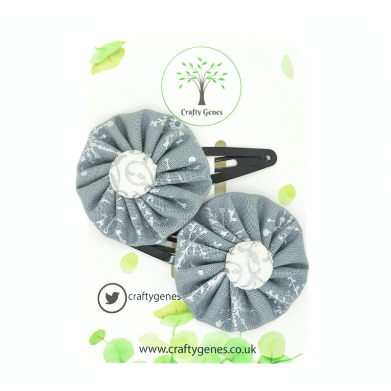Christmas Hair Clips - Silver Snowflake