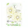 Cream Satin Hair Clips