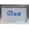 6x4 Framed Cross stitch - Dad