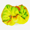 Green & Yellow Satin Scrunchie