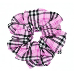 Pink Tartan Mega Scrunchie