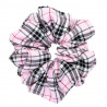 Baby Pink Tartan Mega Scrunchie
