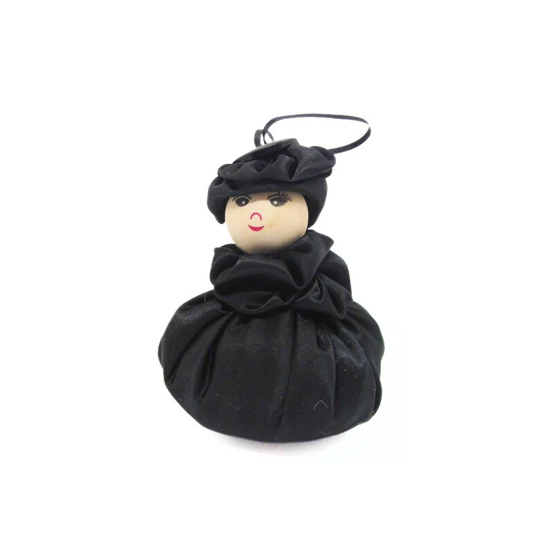 Satin Sweetheart - Black- Rose