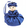 Satin Sweetheart  - Navy - Rose