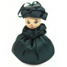 Satin Sweetheart  - Dark Green - Lavender