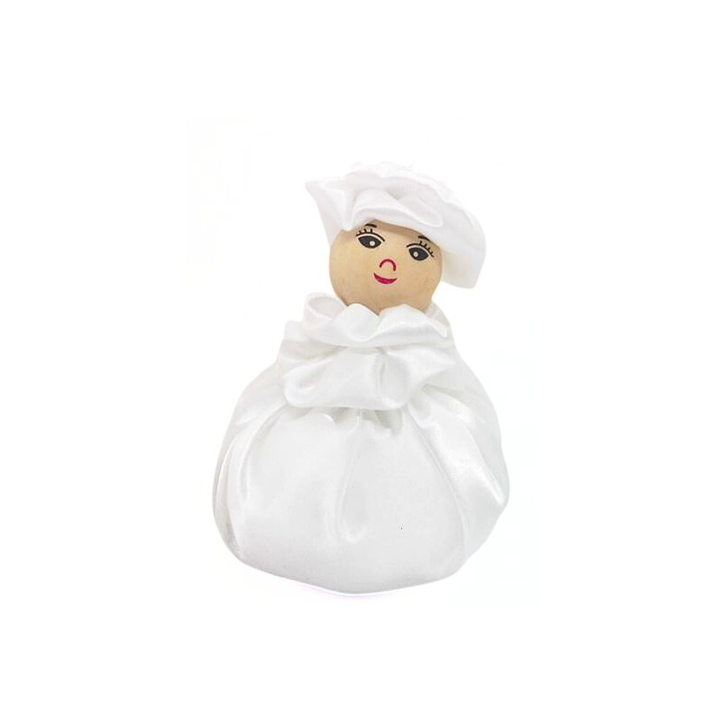 Satin Sweetheart - White - Lavender