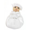 Satin Sweetheart  - White - Lavender