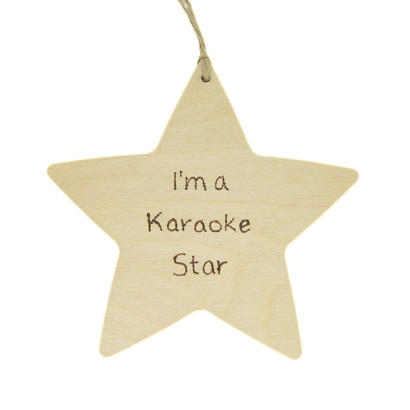 I'm A Karaoke Star - Star Plaque