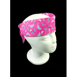 Pink Dolphins Glow in the Dark Self Tie Headband