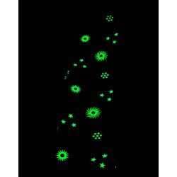 Pink Fireworks Glow in the Dark Self Tie Headband