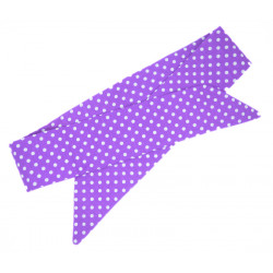 Purple Polka Dots Self Tie...