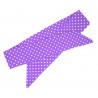 Purple Polka Dots Self Tie Headband