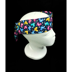 Navy Rubber Ducks Self Tie Headband