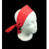 Red Polka Dots Self Tie Headband