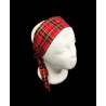Christmas Red Tartan Self Tie Headband