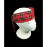 Christmas Red Tartan Self Tie Headband
