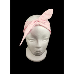 Pink Broderie Anglaise Self Tie Headband