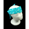 Teal Dolphin Glow in the Dark Self Tie Headband