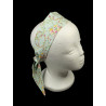 Vintage Baby Blue Floral Self Tie Headband