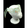 Vintage Baby Blue Floral Self Tie Headband