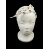 White Bee Self Tie Headband