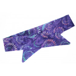 Purple Batik Self Tie Headband