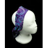 Purple Batik Self Tie Headband