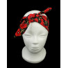 Black Poppy Self Tie Headband