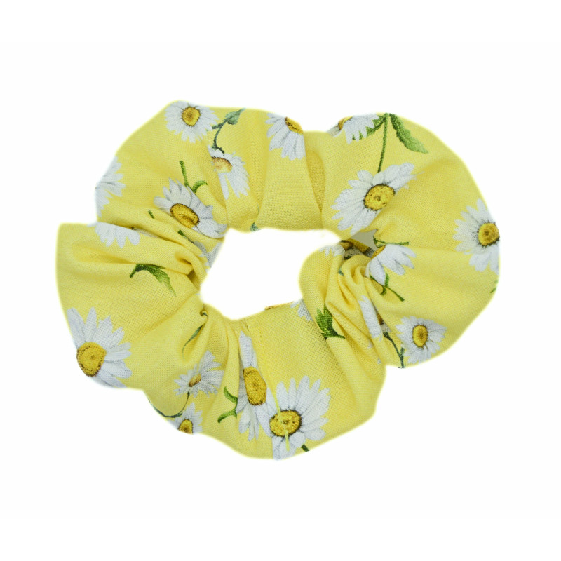 Yellow Daisy Scrunchie