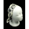 Floral Skulls Self Tie Headband