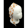 White Gingerbread Christmas Self Tie Headband
