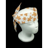 White Gingerbread Christmas Self Tie Headband