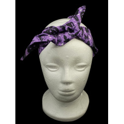 Purple Witchy Self Tie Headband