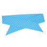 Turquoise Polka Dots Self Tie Headband