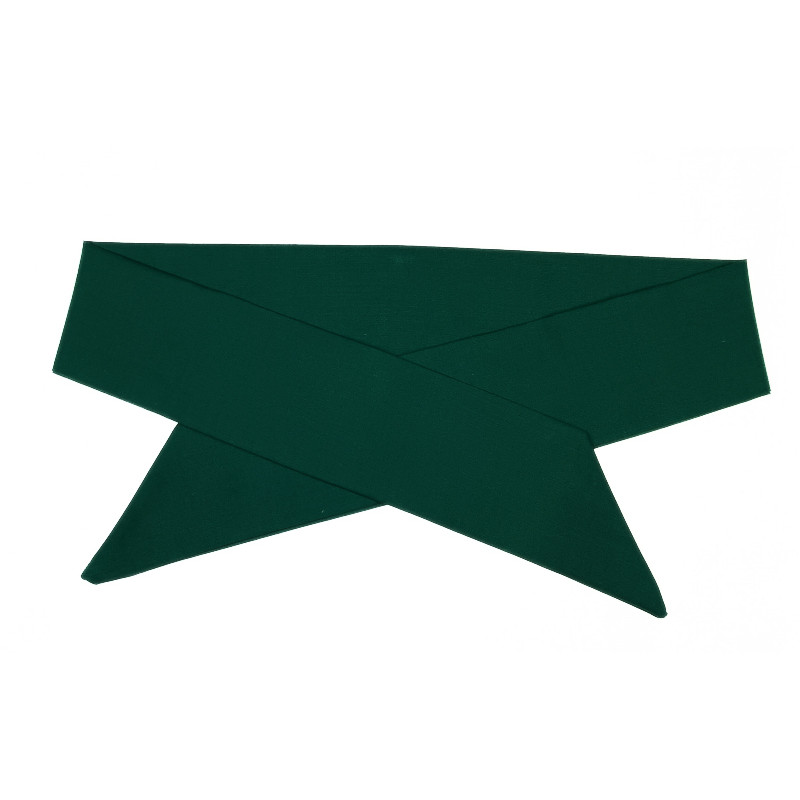 Plain Dark Green Self Tie Headband