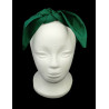 Plain Dark Green Self Tie Headband