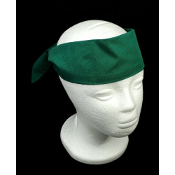 Plain Dark Green Self Tie Headband