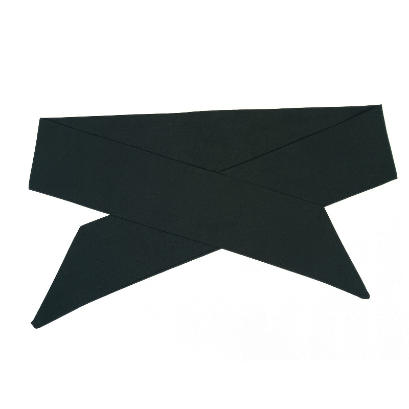 Plain Black Self Tie Headband