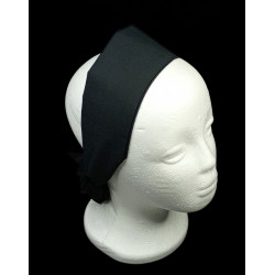 Plain Black Self Tie Headband
